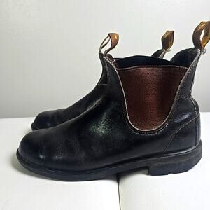 Blundstone 500 Leather Chelsea Boots Mens EU 43 / US 9 Black Brown Biker Lug